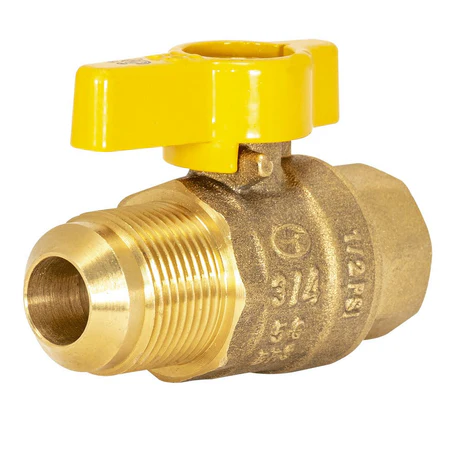  - Brass Gas Valves Flare x FIP